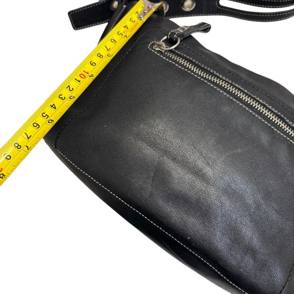 Coach vintage y2k 1417 black leather legacy hobo shoulder bag - Picture 4 of 13